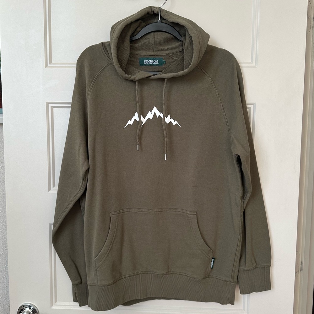afield Out Green Pullover Hoodie : Size L